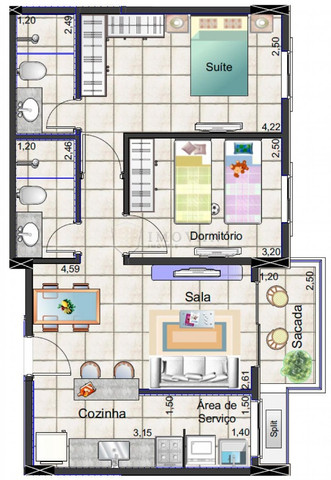Ap. Novo 2 dormitórios Nova aliança c\Lazer - Foto 9