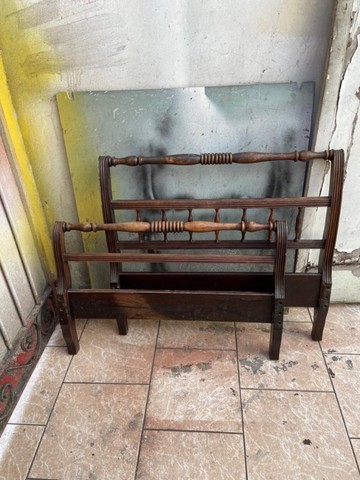 Cama Solteiro Marquesa em Jacarandá