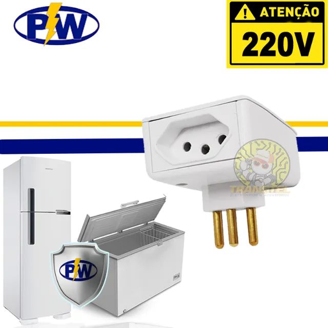 Proteraio Protetor de Geladeira e Freezer Contra Queda de Energia e Raios 127v ou 220v - Foto 2