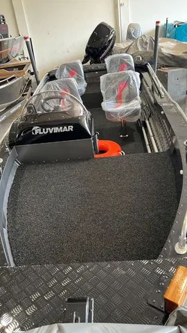 Lancha Fluvimar Apache 17 Especial + Motor De Popa Mercury 60 + carreta + acessórios - Foto 9