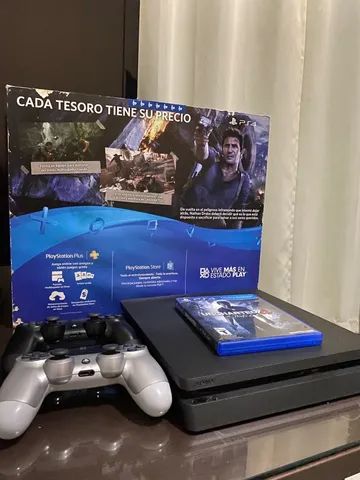 Console PS4 Slim 500GB com 2 Controles e Fifa 19 - 2 Anos de