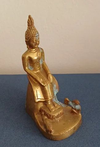 Antiga escultura de bronze - 12 cm - Foto 4