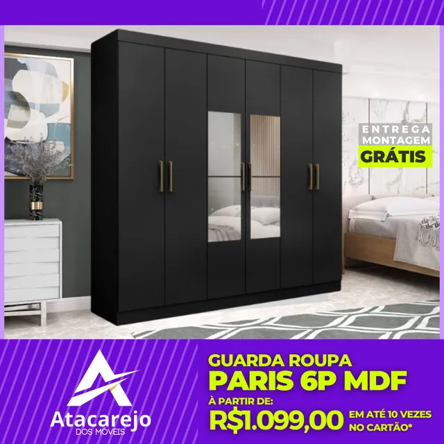 Guarda Roupa Casal Entrega e Montagem Gratis
