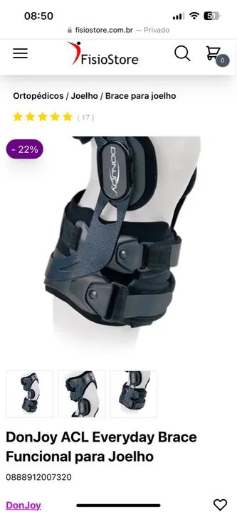 Brace para o Joelho Esquerdo - Foto 3