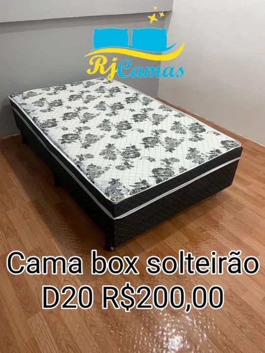 Cama box solteirão 