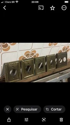 Espelhos Tomadas Bronze - Foto 2