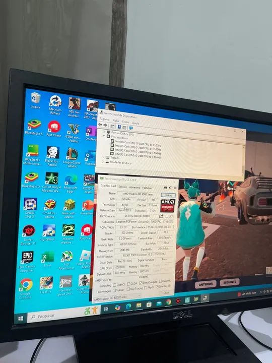 Pc Gamer i5 7400, 20Gb, Radeon 2Gb com Jogos - Foto 2