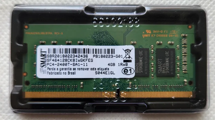 Memória DDR4 4GB 2400T SMART