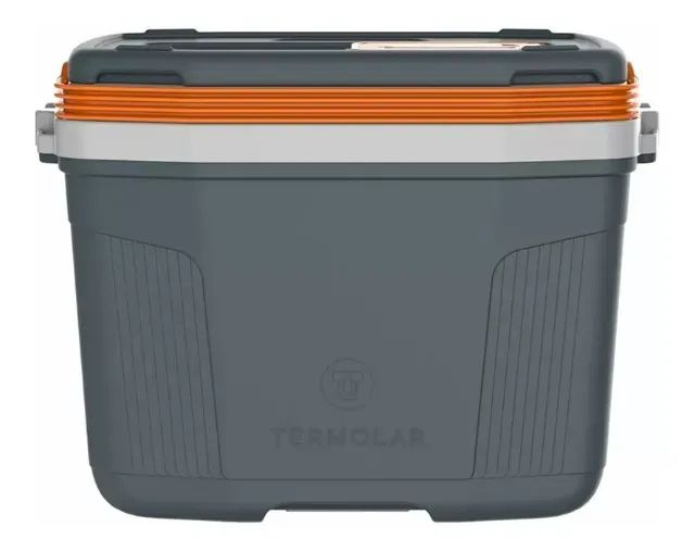 (NOVO)Caixa térmica Cooler 32L c/ alça cinza 3502 SUV32 Termolar - Foto 3