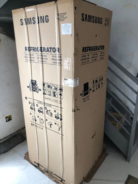 Geladeira Samsung Inverter 460L Duplex Inox Look RT46 Bivolt