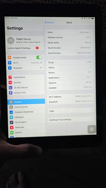 Oportunidade Imperdível! iPad Air A1474 à Venda! - Foto 3