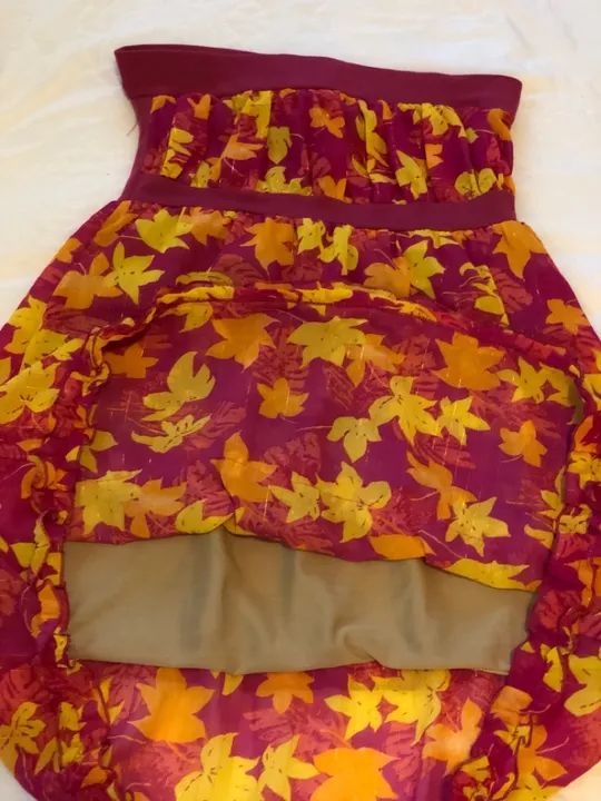 Vestido Folhas amarelas  - Foto 2