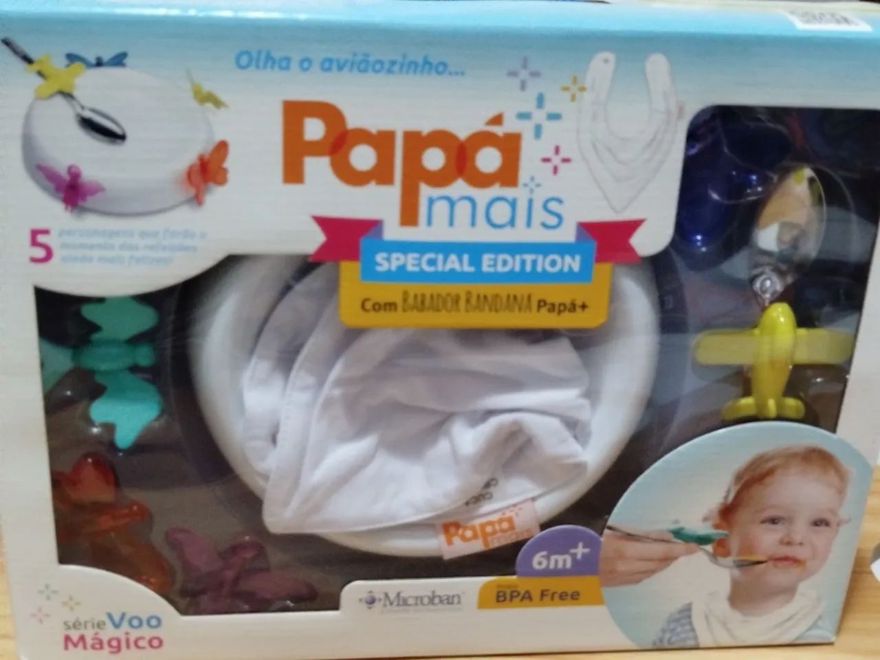 PRATO COM COLHER E OS IMÃS DIVERTIDO