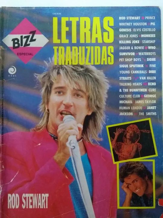 Revista Letras traduzidas, Bizz especial. Genesis, The Who, George Michael, whitney Housto
