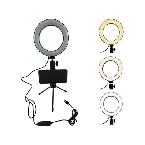  Luminaria LED Ring Light youtuber 6 polegadas SE-16 - Foto 4