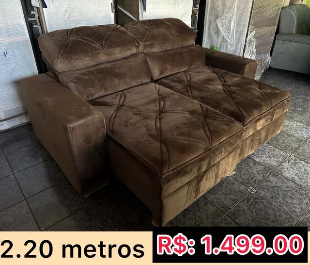 Sofá Retrátil Reclinável Sofás e Poltronas Parque Vista Alegre