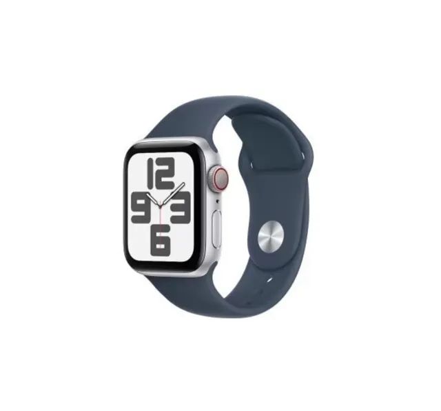 Apple Watch SE GPS 2°th 44mm silver (Prata de alumínio) Pulseira Blue, Novo Lacrado