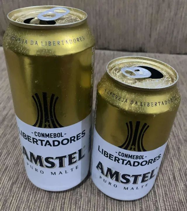 2 Latas Amstel Libertadores 2019 vazias Higienizadas COLECIONADOR - Foto 2