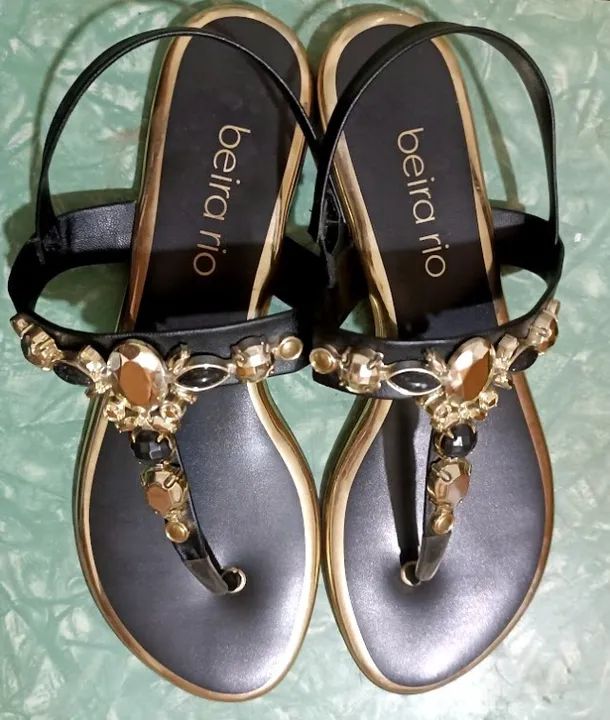 SANDALIA C/ PEDRARIAS GLAMOUR (Marca Beira Rio) - Foto 4