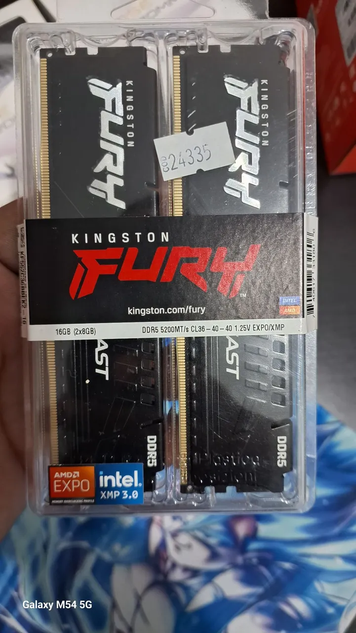 Memória RAM Kingston Fury DDR5 16GB (2x8GB) 5200MHz