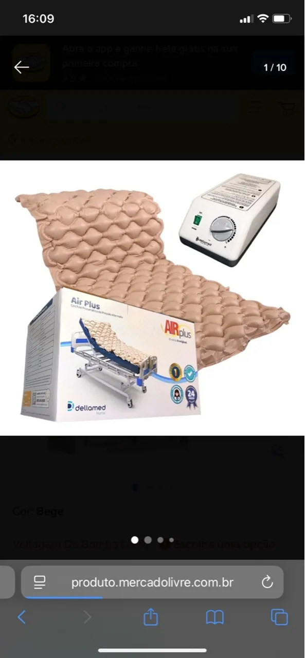 Cama Hospitalar Inflável Air Plus