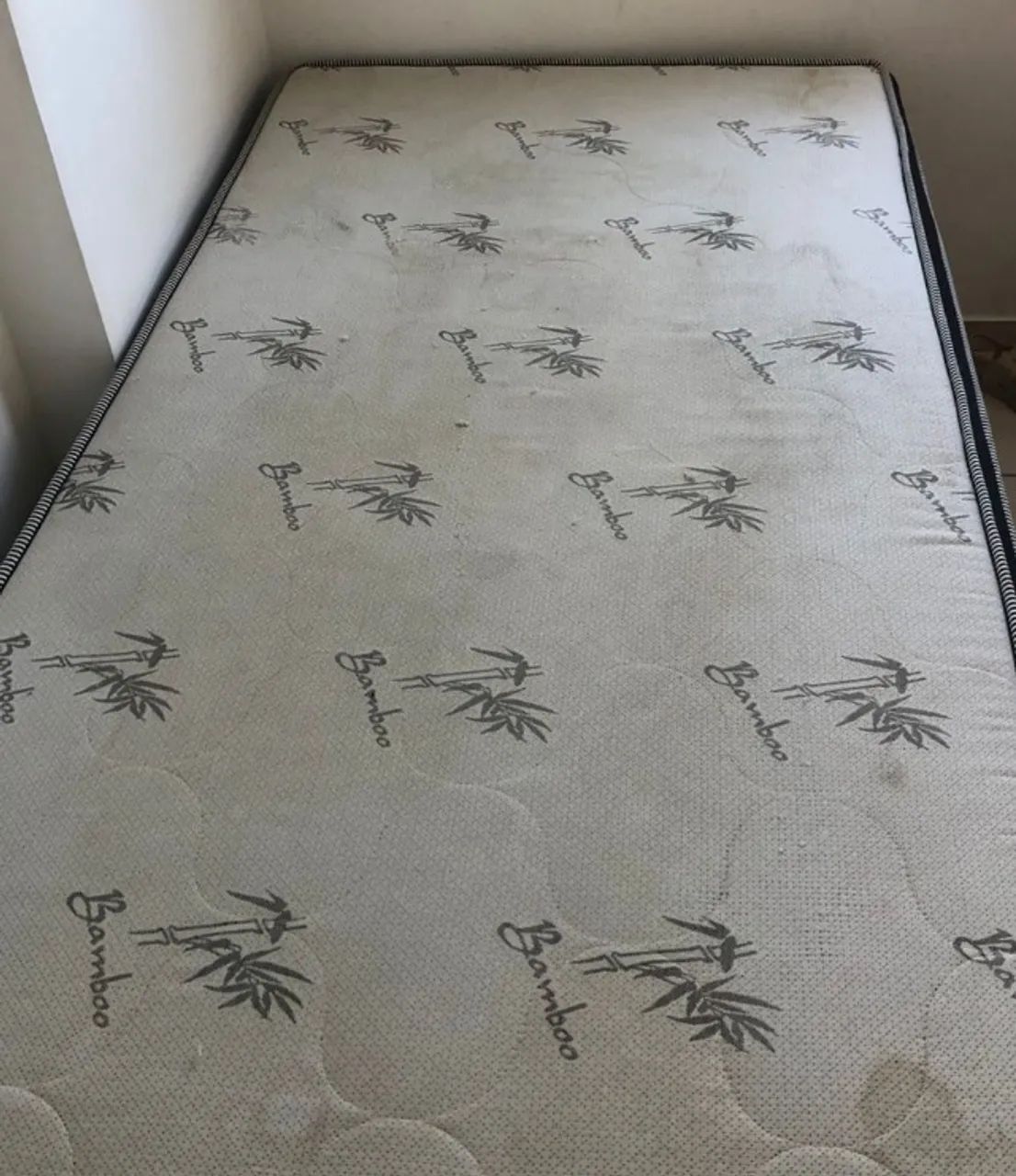 Cama Box Solteirão + Colchão Bamboo