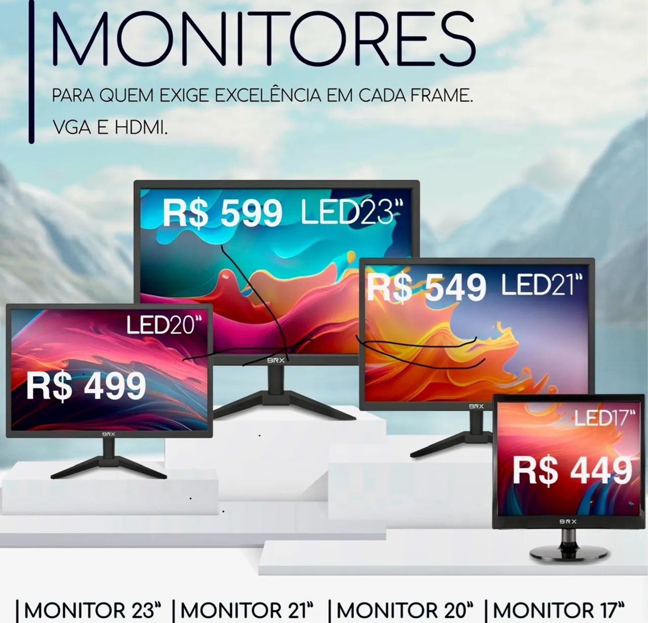 Monitores LED HDMI FullHD