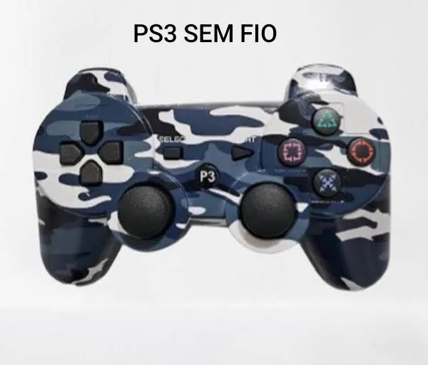 Controle PS3 Sem Fio Camuflado Novo