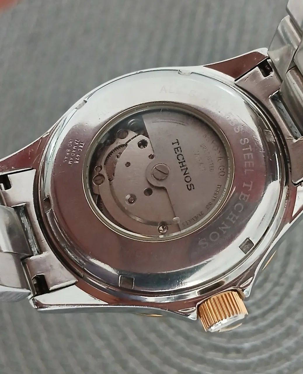Relógio antigo original TECHNOS SKYDIVER AZUL AUTOMÁTICO.  Exemplar raro de coleção  - Foto 3