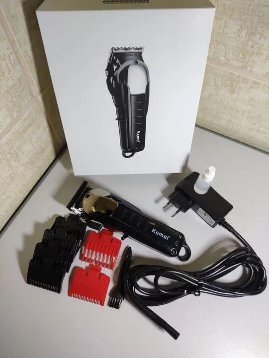Máquina de Cortar Cabelo Kemei Profissional. - Foto 3