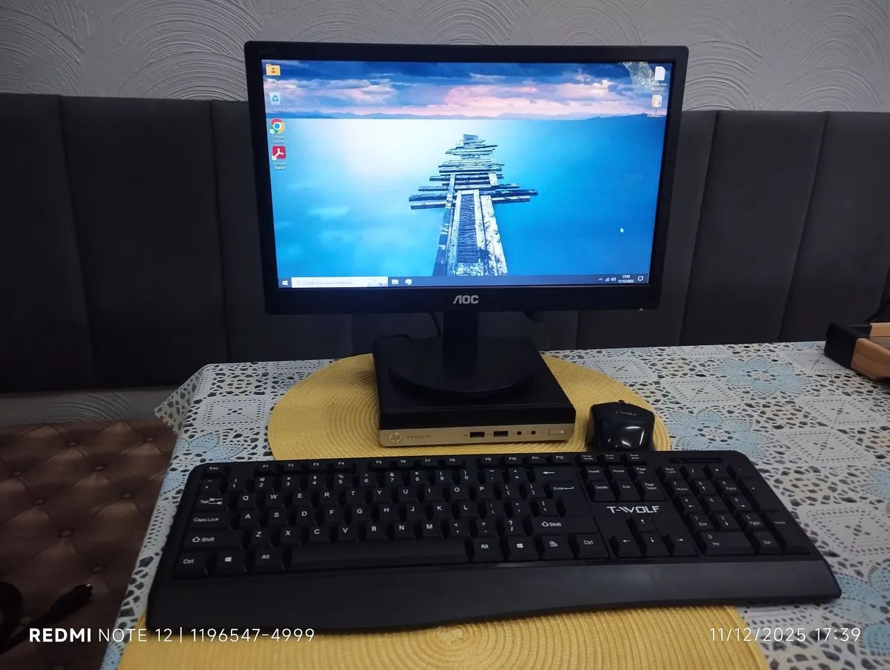 Mini pc hp prodesk i3 de 7 geração.64842073863810125