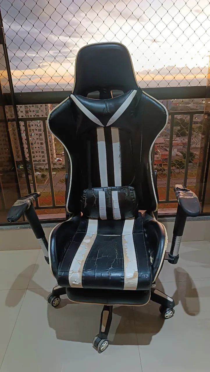 Cadeira Gamer Pelegrin Reclinável com Apoio de Pernas - Foto 2