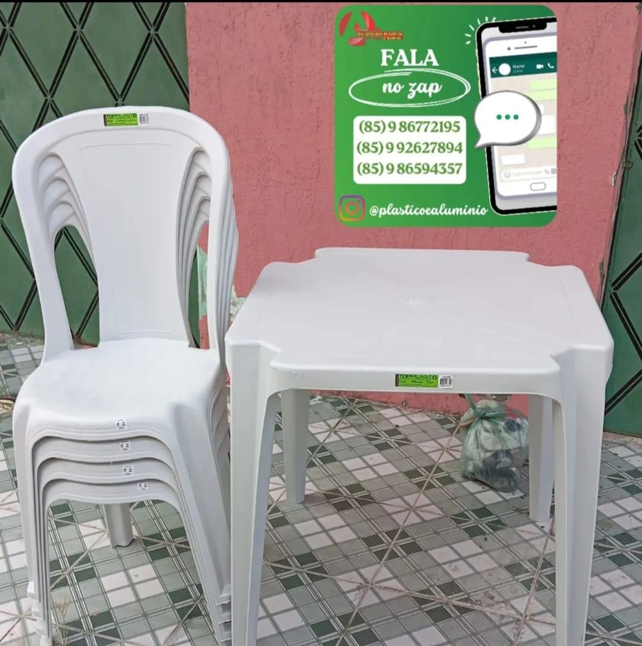 Conjunto de mesa de plástico  - Foto 3
