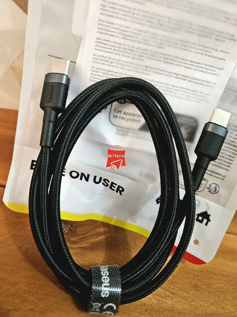 Cabo USB-C - USB_C Baseus - Carregamento e Transferência