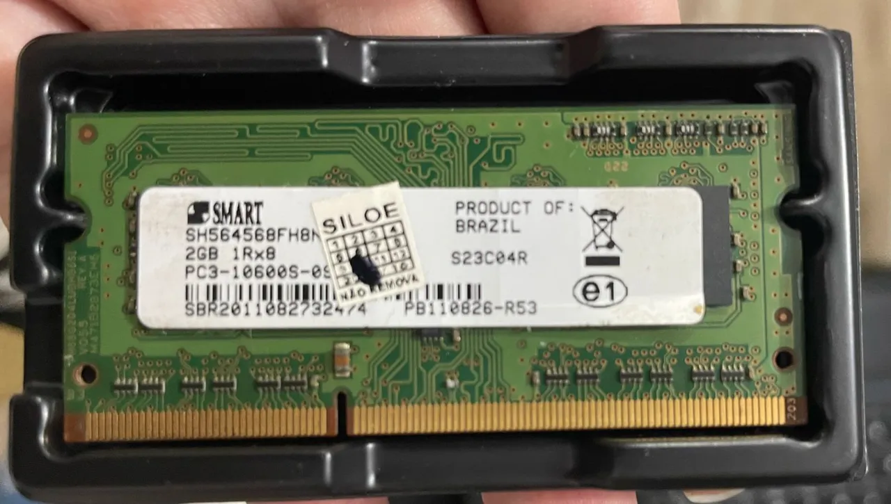 Memória RAM SMART 2GB DDR3 PC3-10600S