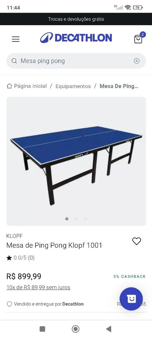 Mesa de Ping Pong - Pronta para a Diversão! - Foto 4