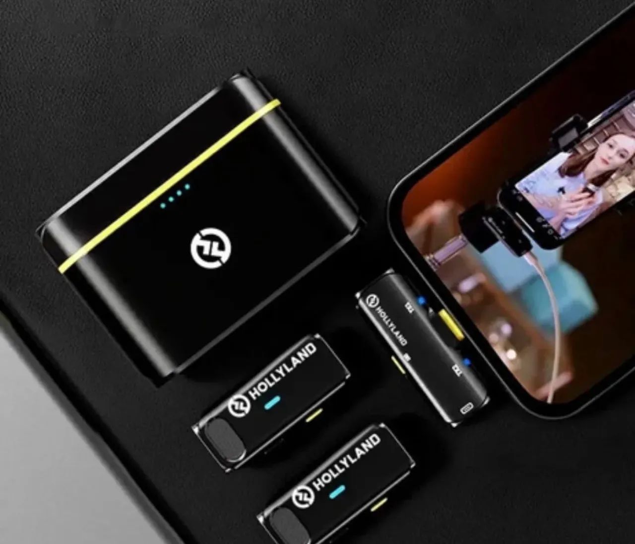 Microfone Sem Fio Hollyland Lark C1 Duo - 2 Pessoas + Case e Som Profissional - Foto 4