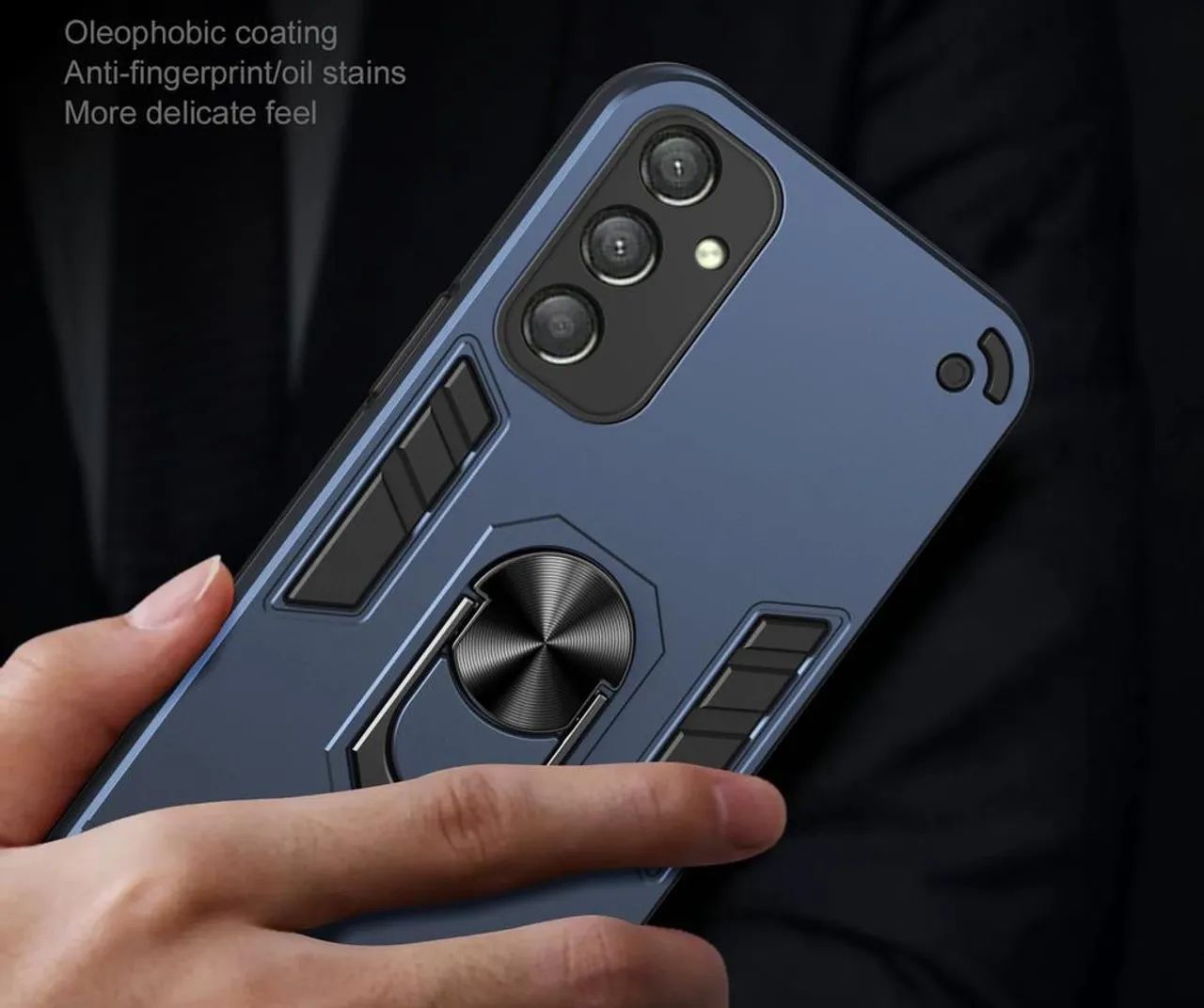 Capa protetora para celular para M14 5G com anel de suporte