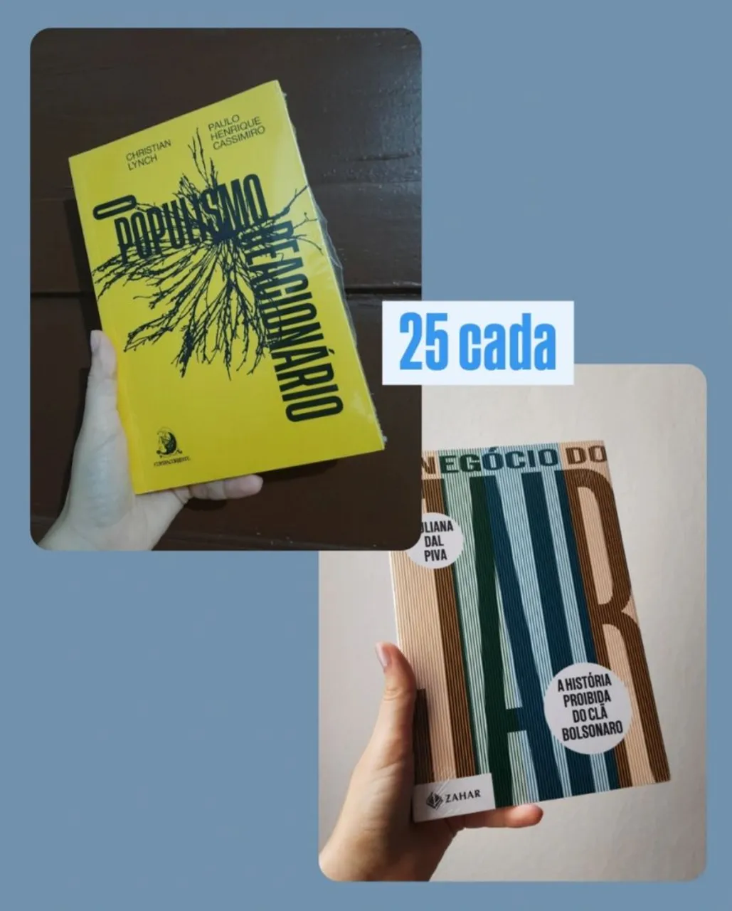 Vendo Livros Populismo Reacionário e Negócio do Jair