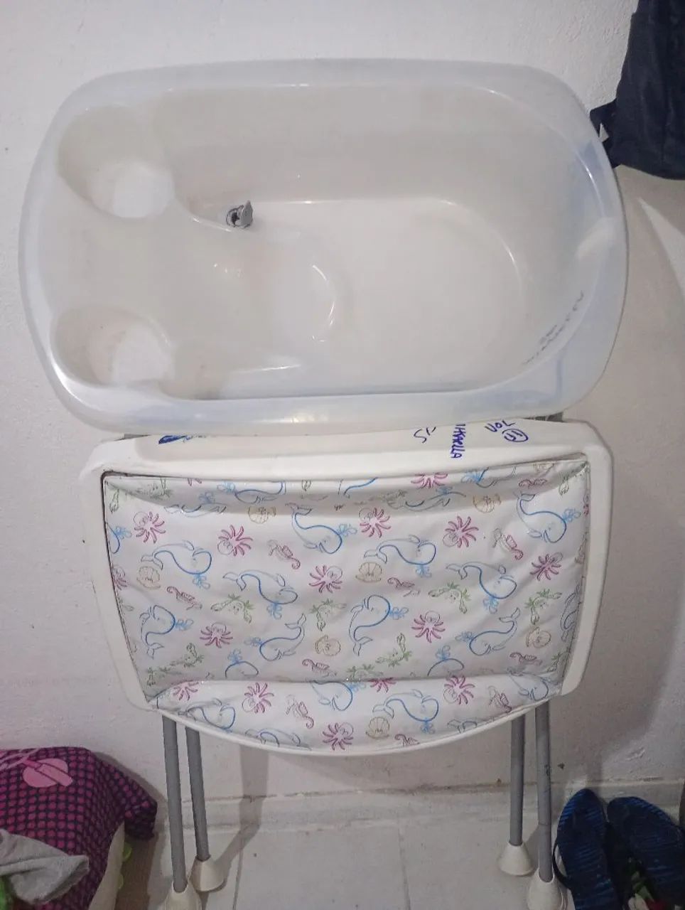 Banheira para Bebê com Trocador