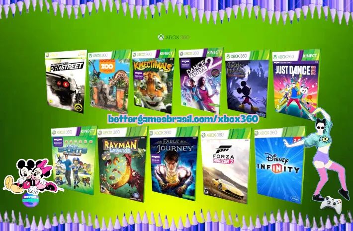 Just Kinectimals : Forza Sports ! Mickey Need for Speed Dance Central Fable Rayman @ Xbox