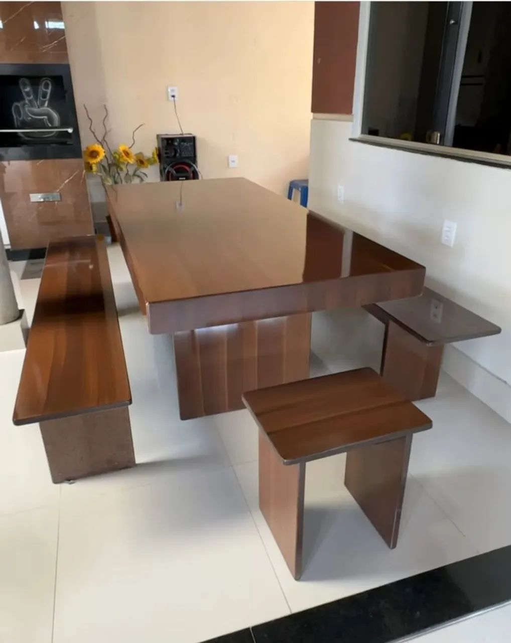 Mesa de canto multifuncional para jardim ou Sala! - Foto 5