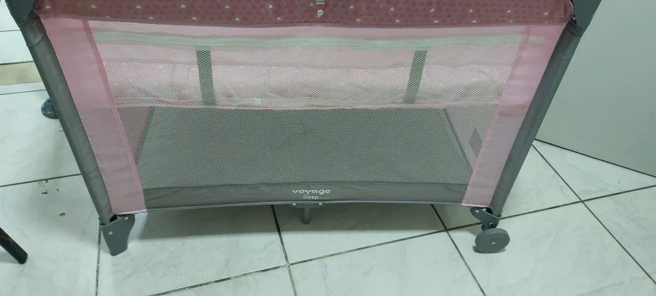 Berço Portátil Voyage Sleep Rosa - Foto 3