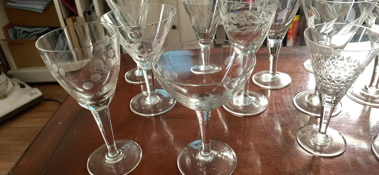 taça de cristal antigo  - Foto 5