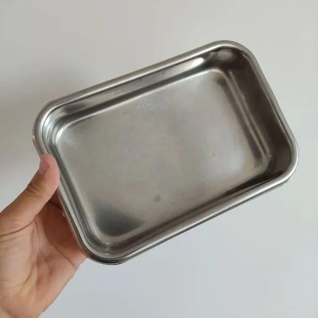 antiga bandeja cirurgica pequena inox fracalanza (usado)