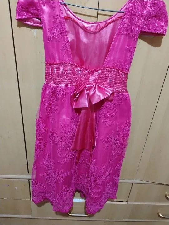 Vestido rosa bordado  - Foto 2