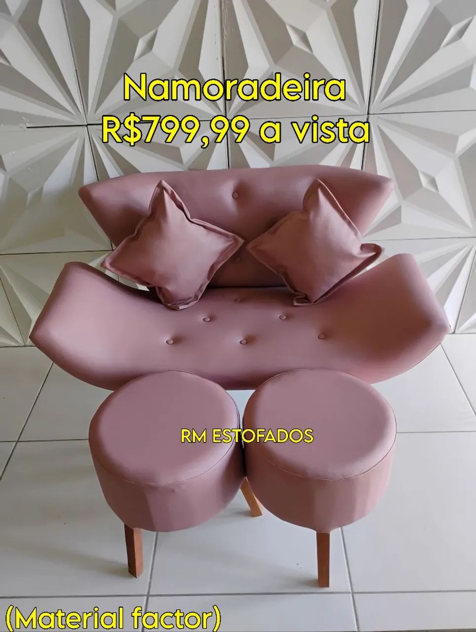 Sofá namoradeira no factor 