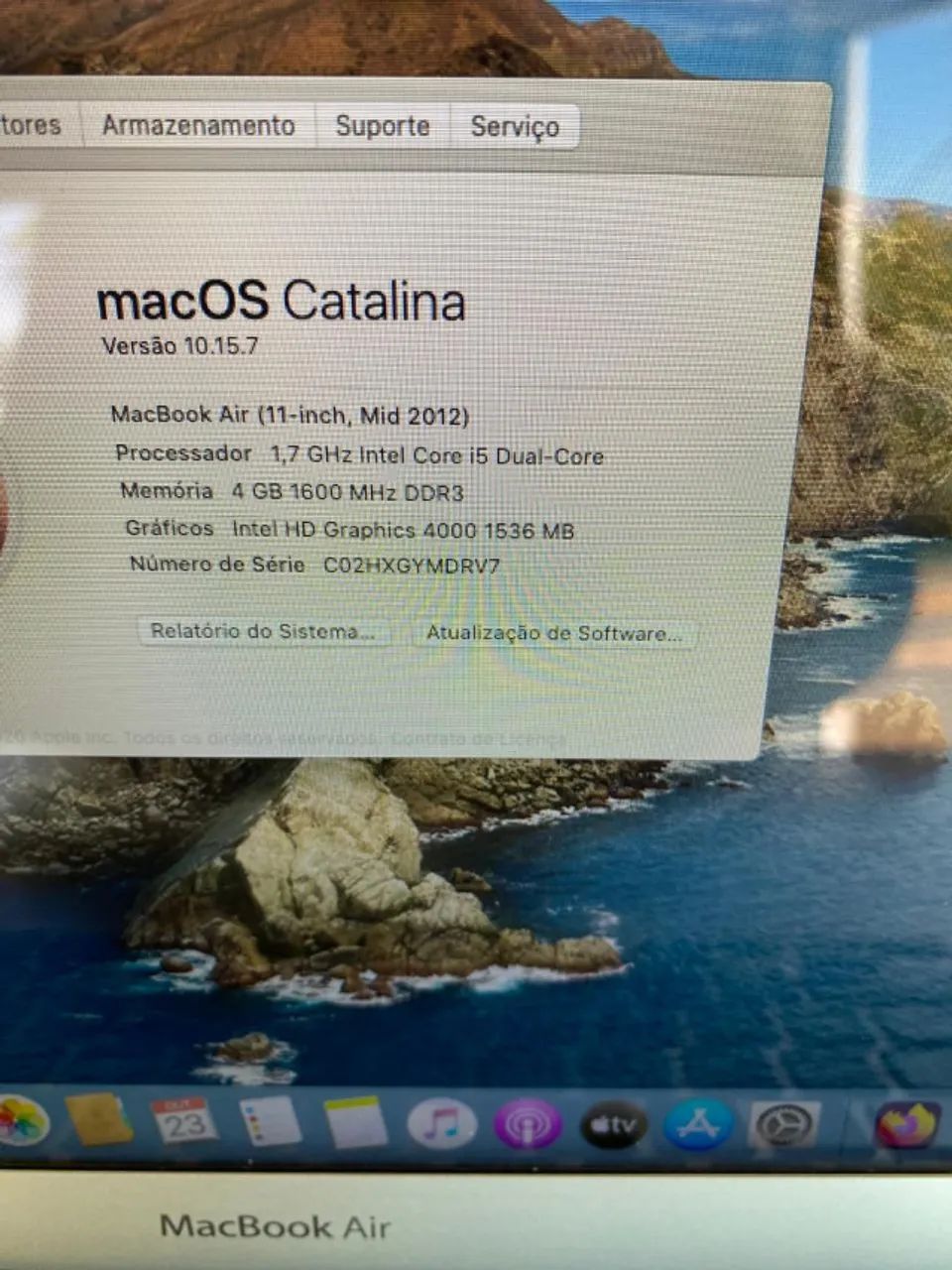 macbook air 11  core i5/4GB memoria/ 1 tera SSD /Tela 11 polegadas  led  com garantia e nf - Foto 3