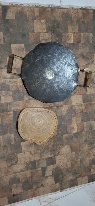 Disco de arado com tábua rústica 