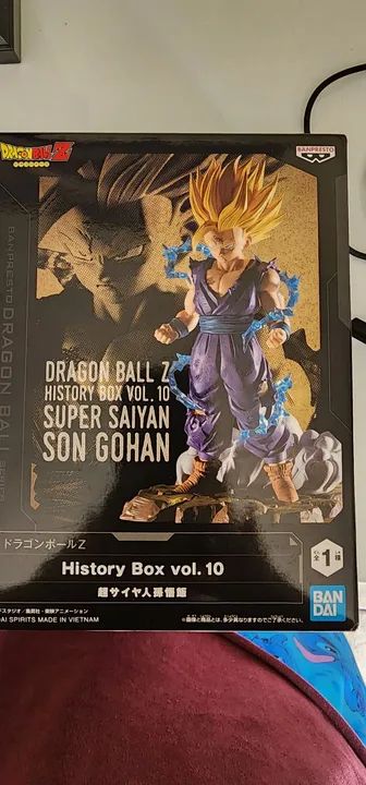 Boneco Dragon Ball Z - Super Saiyan Son Gohan - History Box Vol. 10